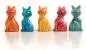 Preview: Süße Speckstein-Katzen in vielen Farben, Rückansicht